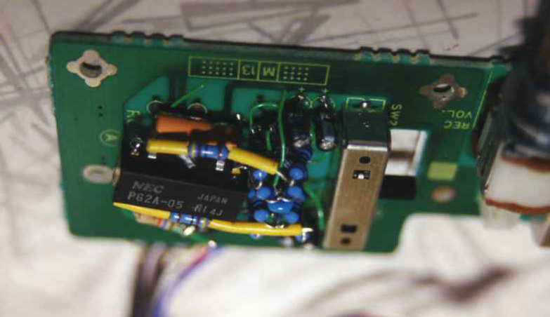 Photo of modified analog input card