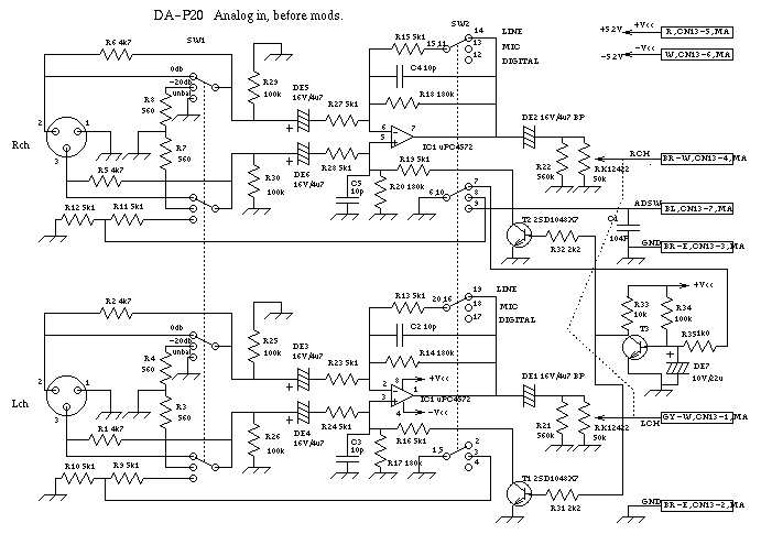 Circuit Diagram - before modifications.