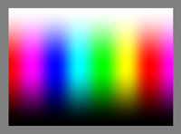 RGB rectangular surface